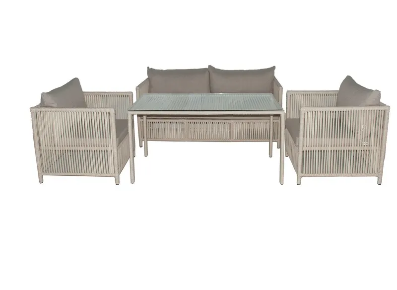 Set De Lounge De Grădină Mana 3, Maro Inchis, 154X70X74 Cm - arsiv2