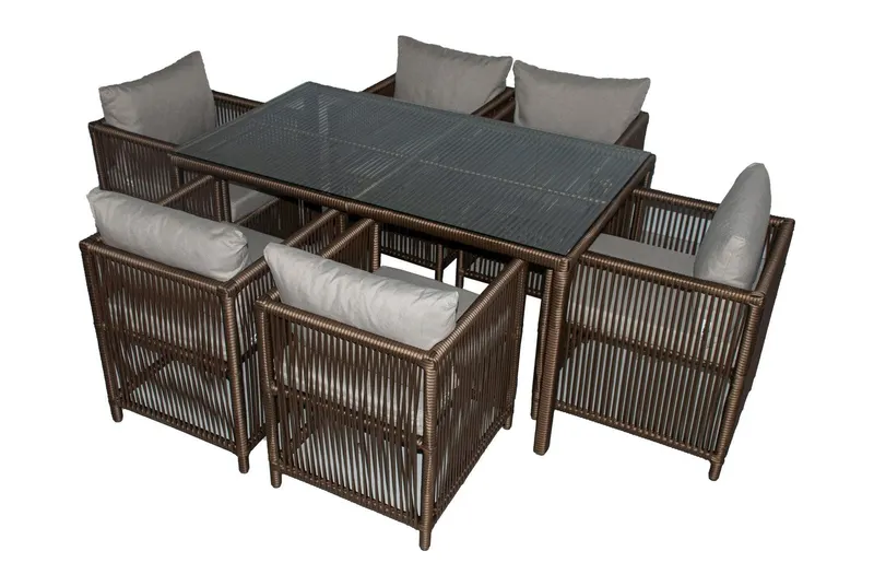 Set De Lounge De Grădină Mana, 150X76X90 Cm, 7 Piese - arsiv4