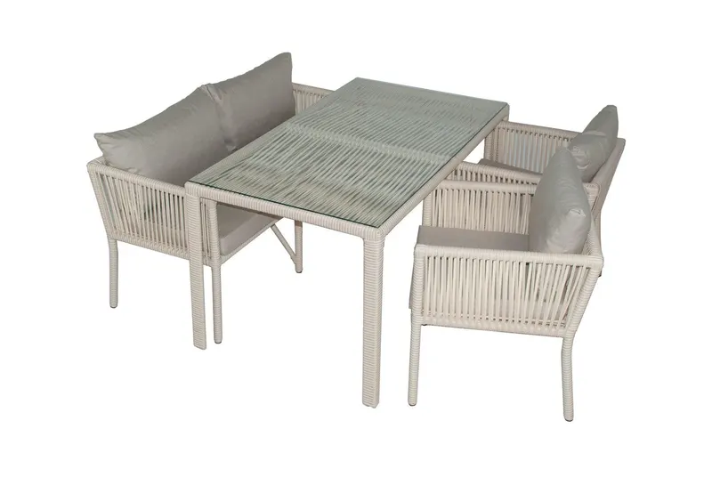 Set De Lounge De Grădină Vera 3, Maro Inchis, 140X75X80 Cm - arsiv