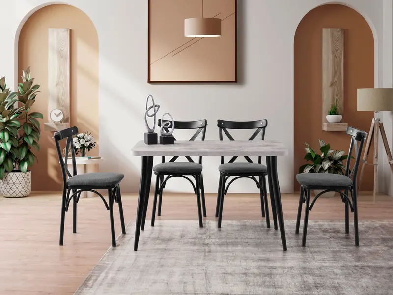 Masă dining Oslo - 3073, Multicolor, 120x70x75 cm - Multicolor