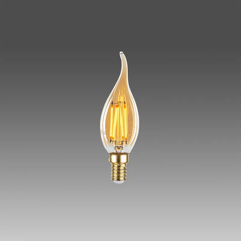 Bec LED OP - 021, Warm yellow, 4x4x12 cm - Galben