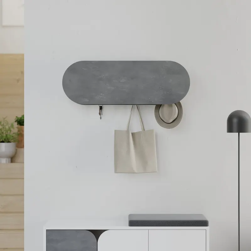 Cuier Kroma, Diverse culori, 84x16x29 cm - Gri