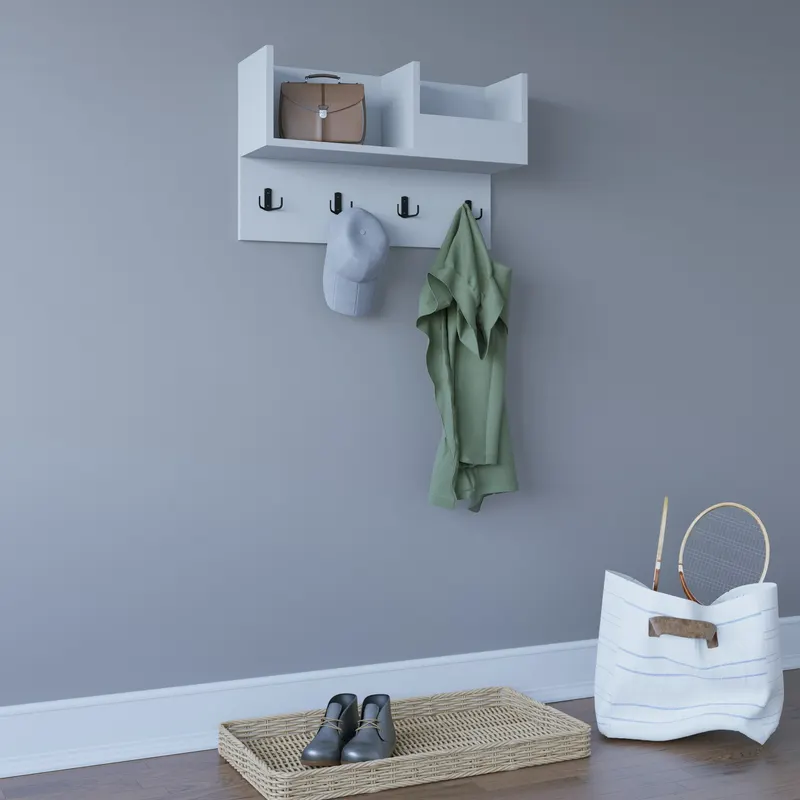 Cuier Sameul, Diverse culori, 72x24x45 cm - Alb