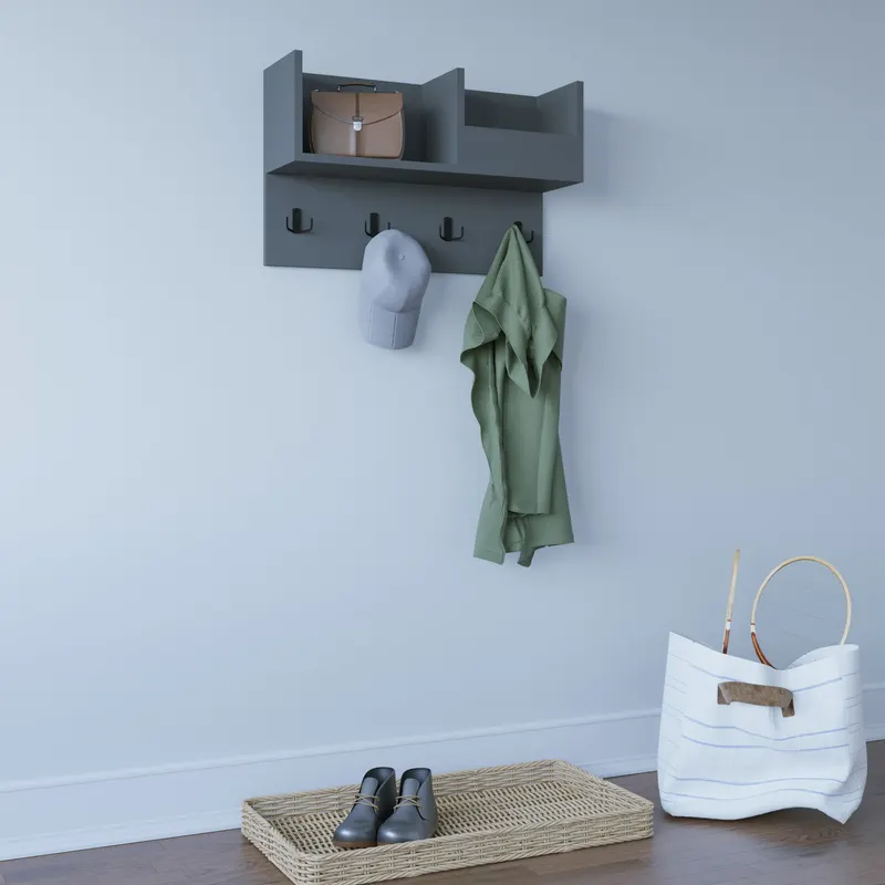 Cuier Sameul, Diverse culori, 72x24x45 cm - Antracit