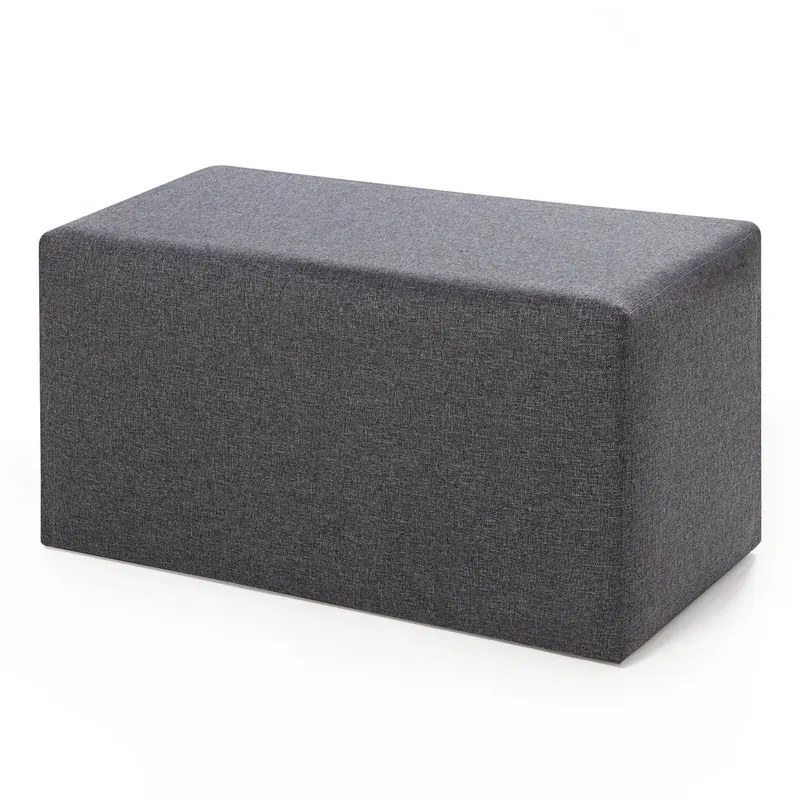 Taburet Uzun Puf, Diverse culori, 80x42x40 cm - Gri