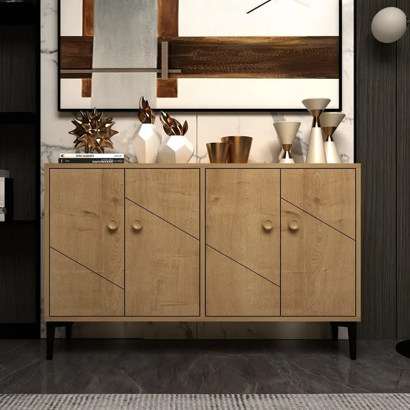 Comodă TV Myria, Diverse culori, 120x30x75 cm - Stejar safir