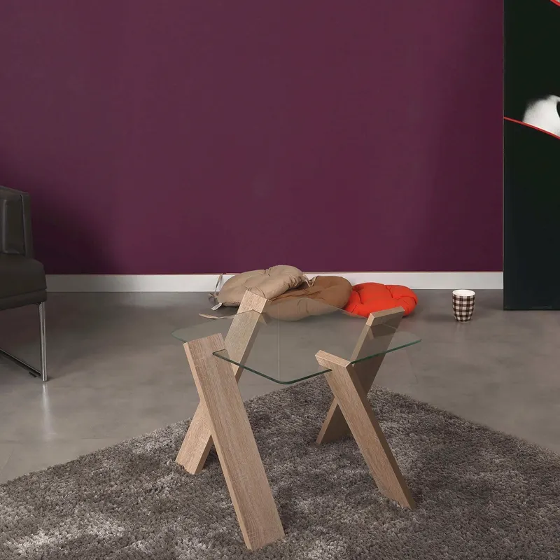 Măsuță de cafea Roman Mini, Diverse culori, 57x57x41 cm - Light oak