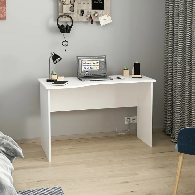 Birou June, Diverse culori, 120x60x74 cm - Alb