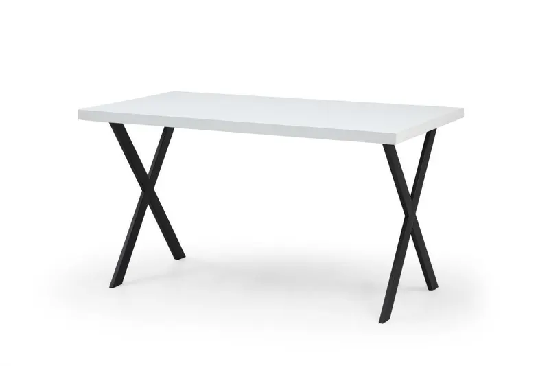 Masă dining Brayn, Diverse culori, 139x80x76 cm - Alb