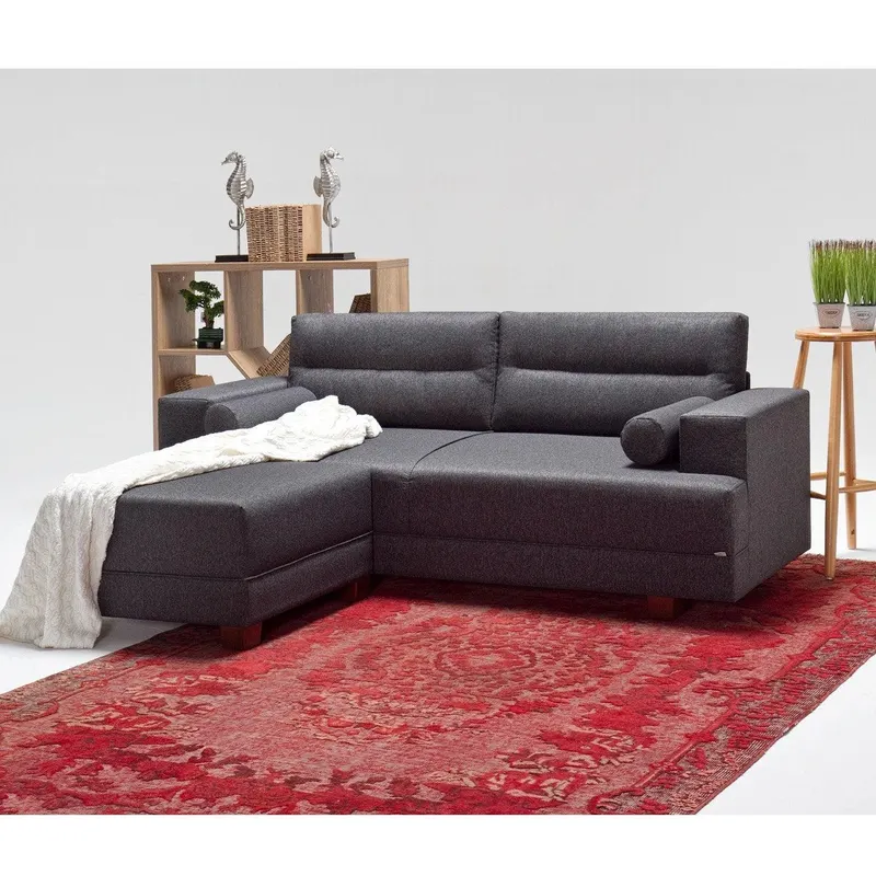 Canapea fixă Oslo, Diverse culori, Diverse configurații, 210x78x85 cm - Gri / 1 bucată