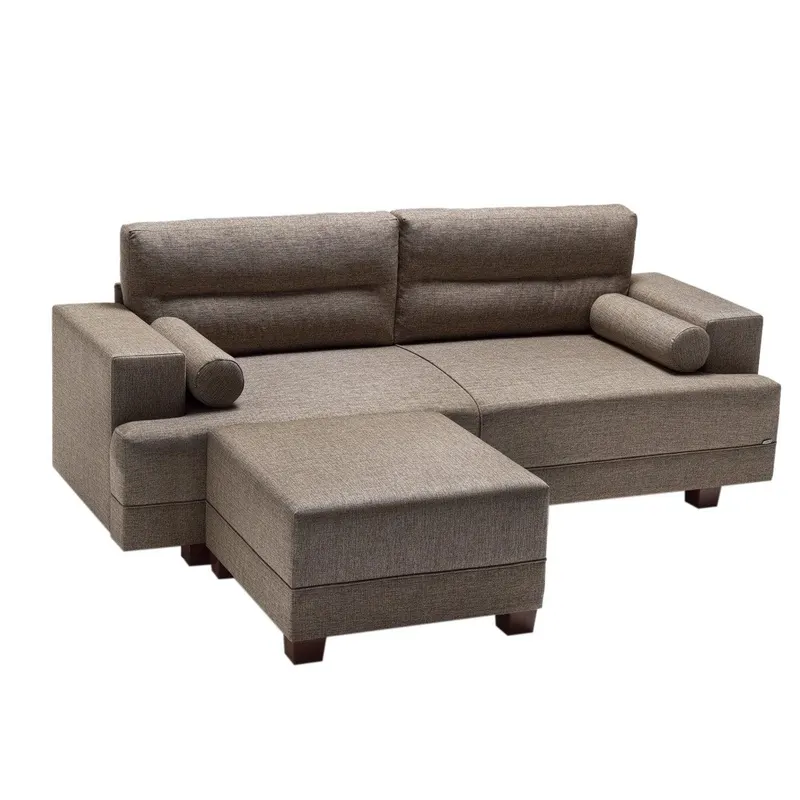 Canapea fixă Oslo, Diverse culori, Diverse configurații, 210x78x85 cm - Maro / 1 bucată