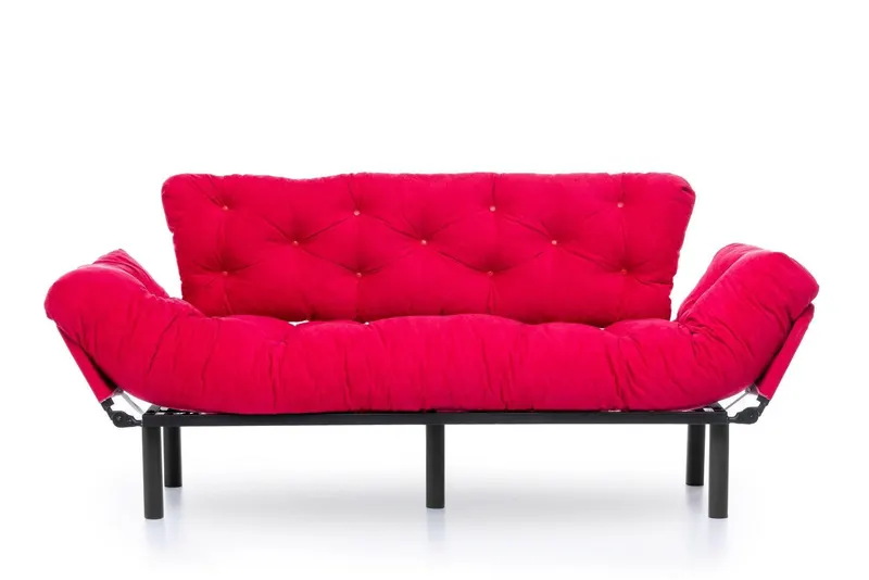 Canapea extensibilă 3 locuri Nitta Triple, Diverse culori, 185x70x85 cm - Fucsia