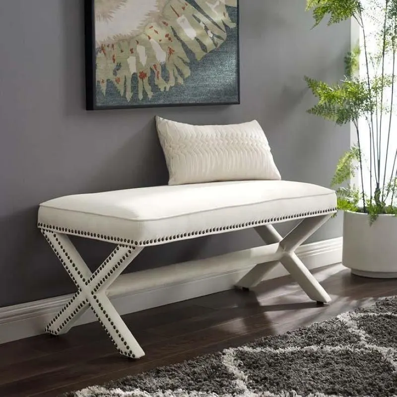 Taburet Pelona Capraz Pouffe 120, Diverse culori, 40x120 cm - Alb