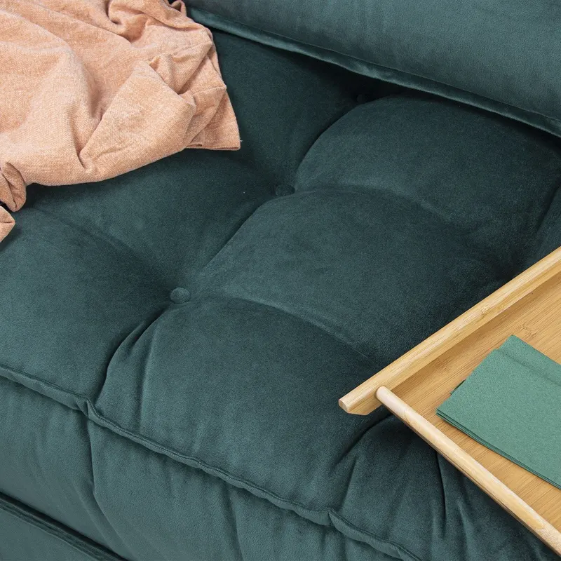 Canapea extensibilă 2 locuri Mocca, Diverse culori, 120x78x78 cm - Verde petrol