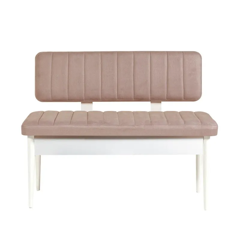 Taburet Vina Bank, Diverse culori, 110x40x85 cm - Alb - Piatră