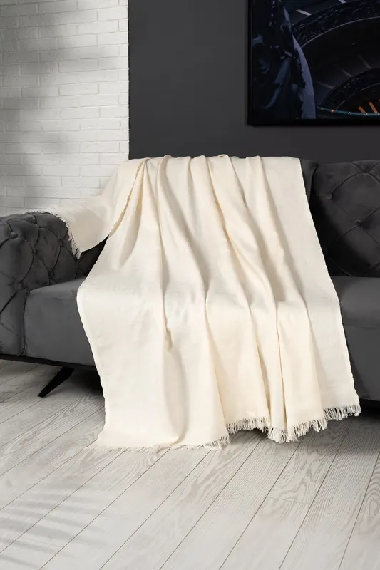 Cuvertură Alinda (170 x 300), Diverse culori, 170x300 cm - Crem