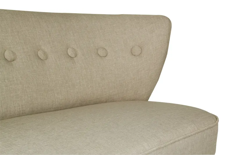 Canapea fixă 2 locuri Bienville, Diverse culori, 141x73x77 cm - Gri