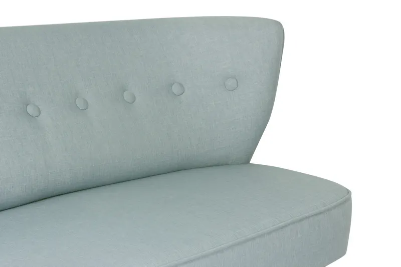 Canapea fixă 2 locuri Bienville, Diverse culori, 141x73x77 cm - Indigo blue