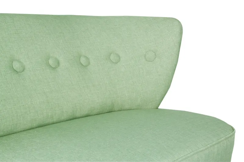 Canapea fixă 2 locuri Bienville, Diverse culori, 141x73x77 cm - Petrol green