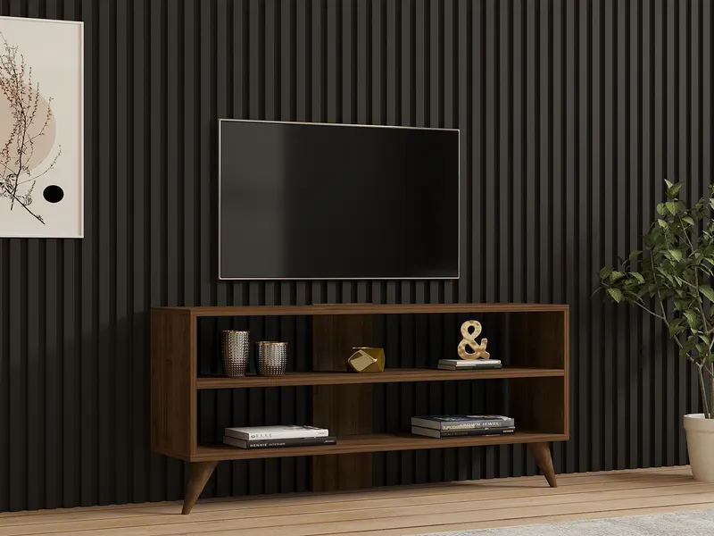 Comodă TV One, Diverse culori, 120x30x50 cm - Nuc