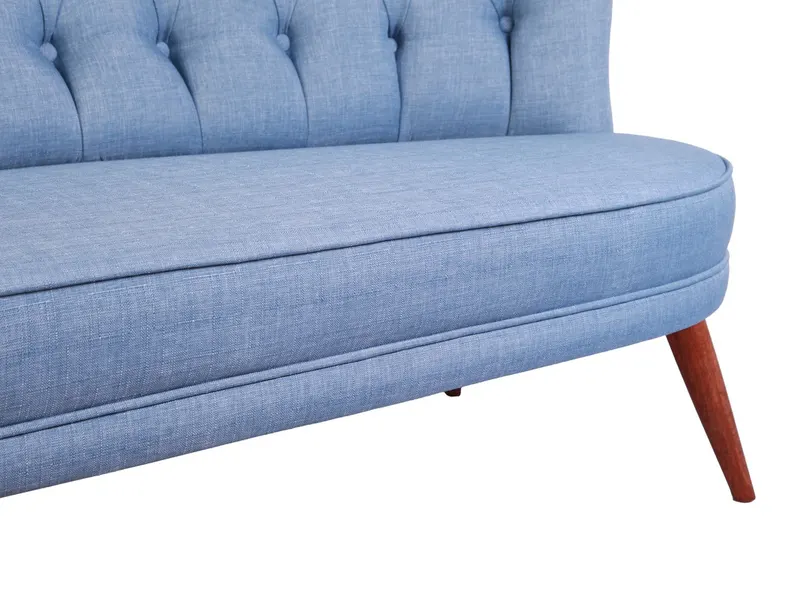 Canapea fixă 2 locuri Richland Loveseat, Diverse culori, 140x71x80 cm - Indigo blue