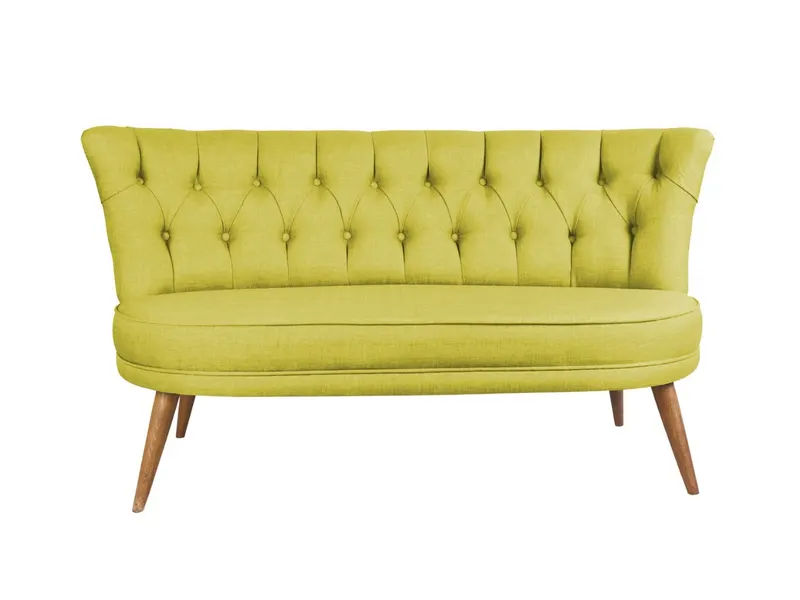 Canapea fixă 2 locuri Richland Loveseat, Diverse culori, 140x71x80 cm - Peanut green