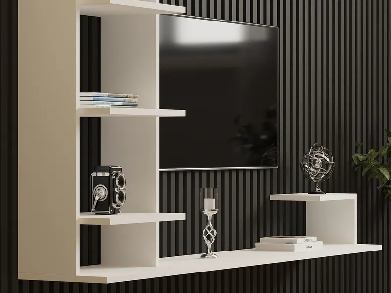 Comodă TV Noble, Diverse culori, 180x30x122 cm - Alb