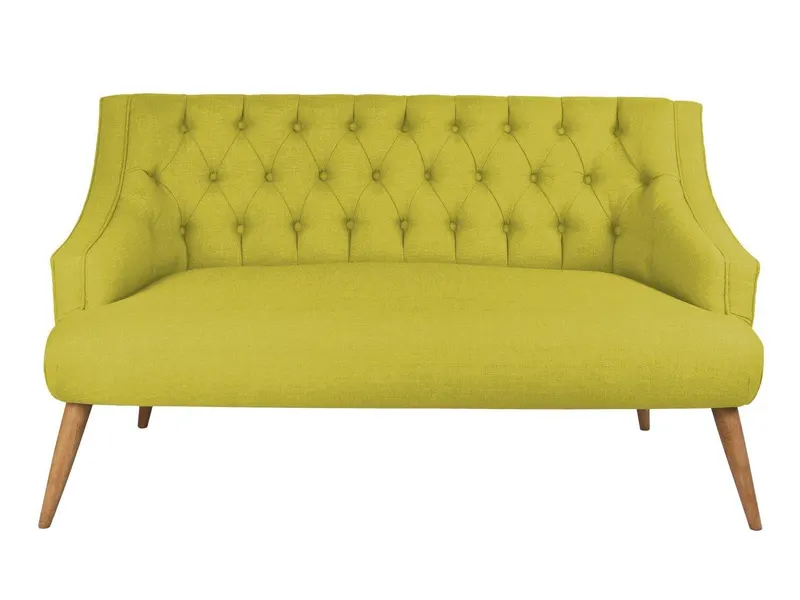 Canapea fixă 2 locuri Lamont, Diverse culori, 140x74x80 cm - Pistachio green