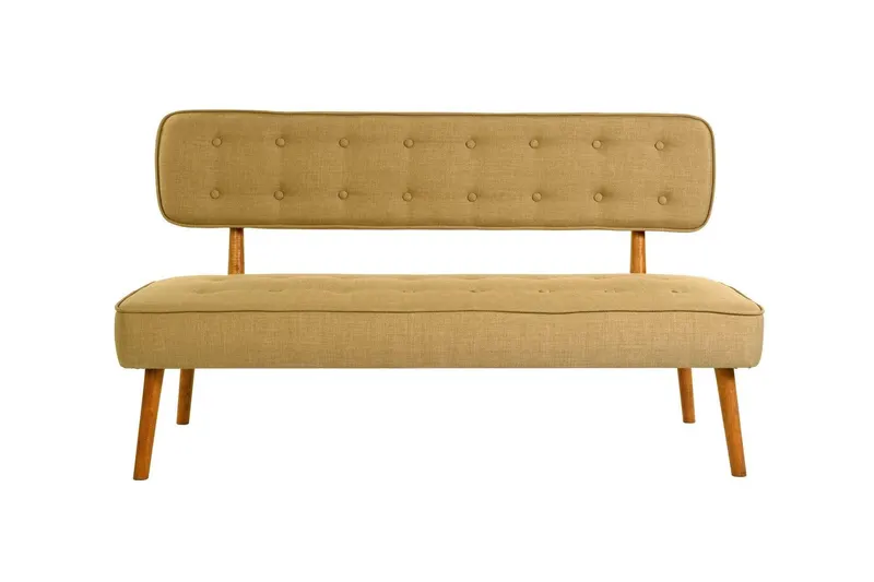 Canapea fixă 2 locuri Westwood Loveseat, Diverse culori, 140x64x78 cm - Milky brown