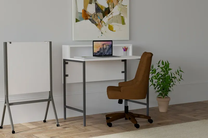 Birou Uso, Diverse culori, 90x50x75 cm - Alb - Negru