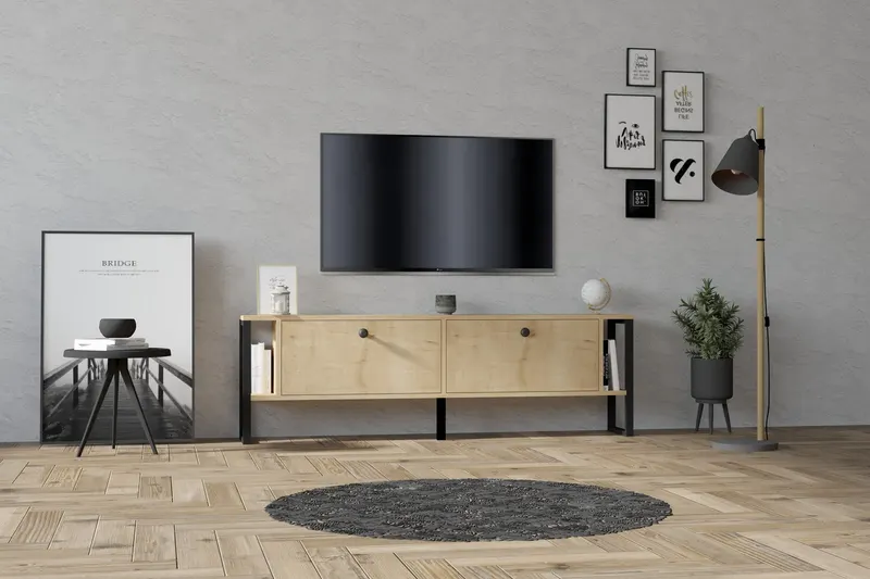 Comodă TV Ahu, Diverse culori, 160x25x50 cm - Sapphire