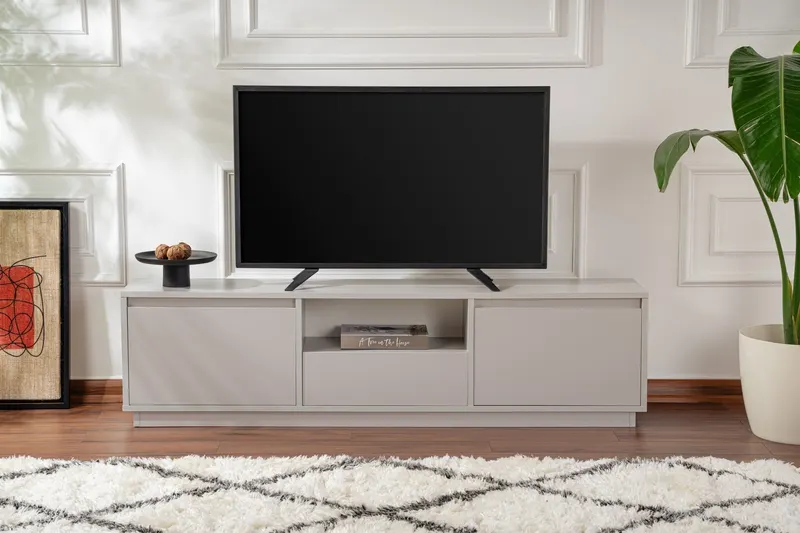 Comodă TV Vanguard, Diverse culori, 160x30x42 cm - Gri