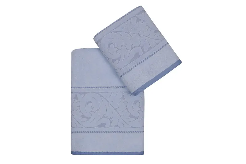 Set prosoape de baie 2 bucăți Sultan, Diverse culori, 70x140 cm - Albastru