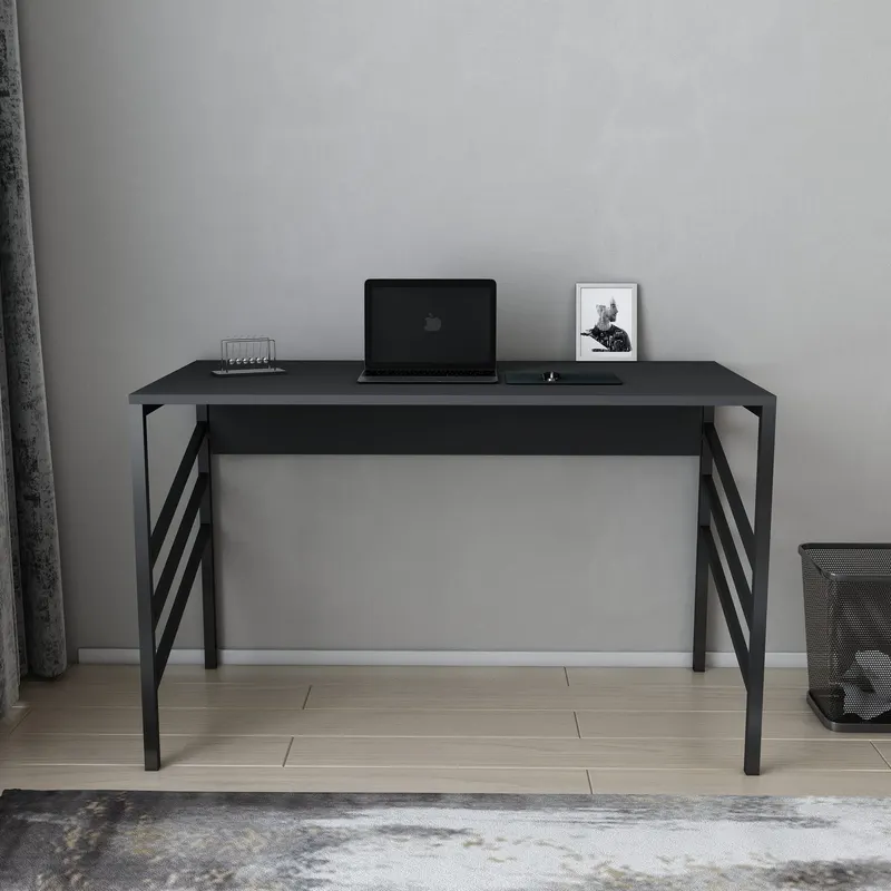 Birou Josephine, Diverse culori, 120x60x75 cm - Negru - Antracit