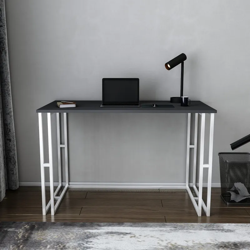 Birou Kane, Diverse culori, 120x60x75 cm - Alb - Antracit