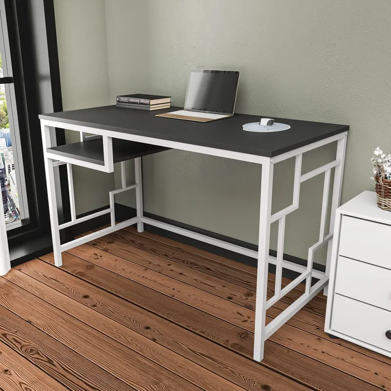 Birou Kennesaw, Diverse culori, 120x60x75 cm - Alb - Antracit