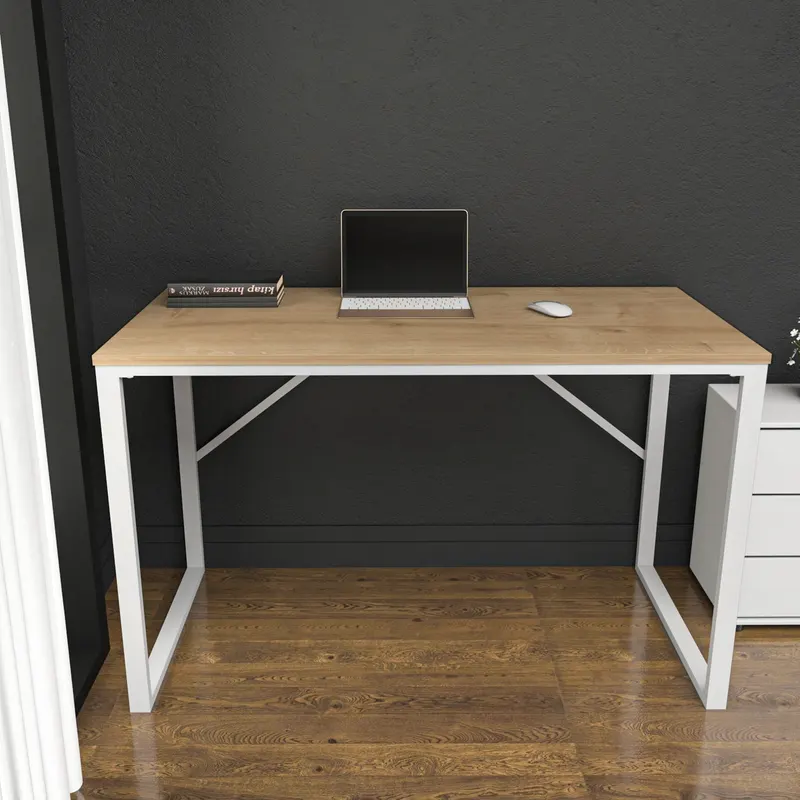 Birou Layton, Diverse culori, 120x60x74 cm - Alb - Stejar