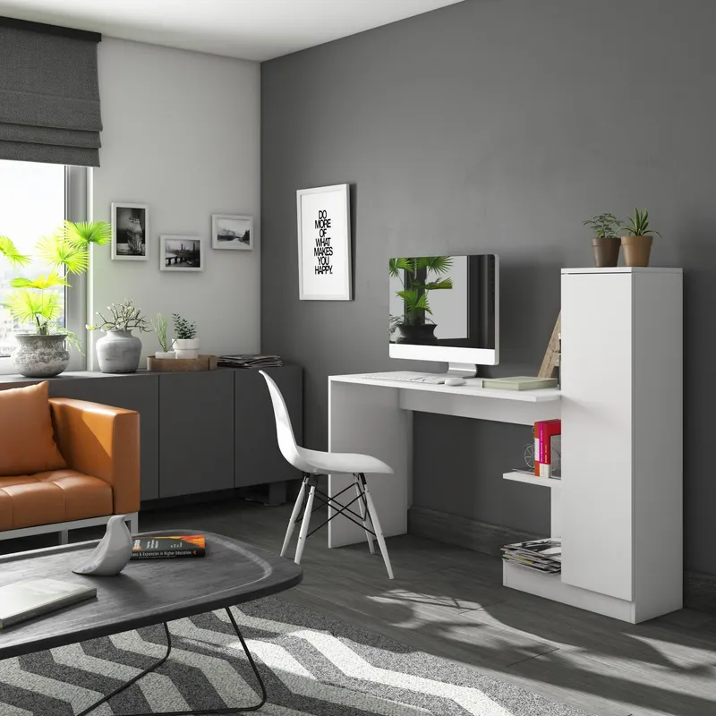 Birou Matilda, Diverse culori, 120x40x72 cm - Alb