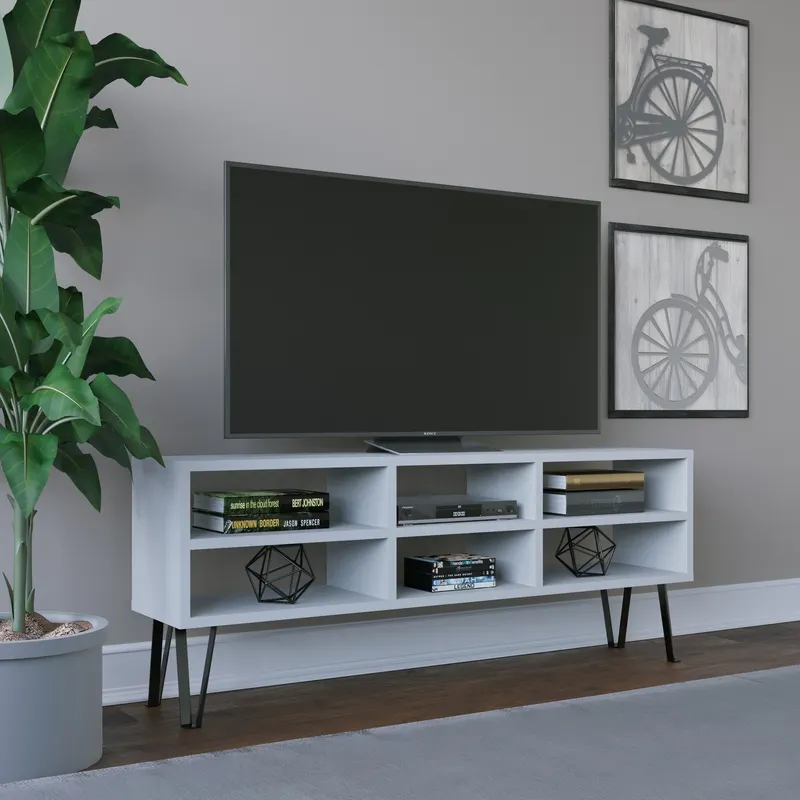 Comodă TV Judd, Diverse culori, 120x25x47 cm - Alb