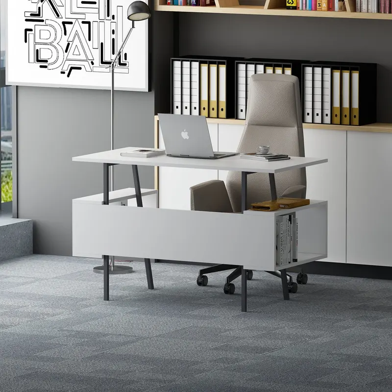 Birou Irony, Diverse culori, 120x60x74 cm - Alb