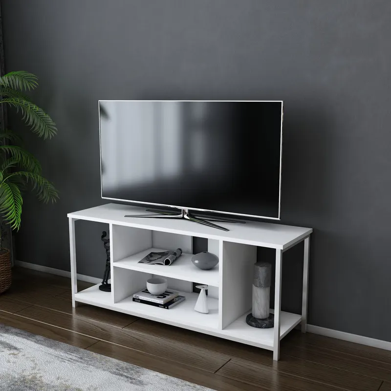Comodă TV Rinaldo, Diverse culori, 120x35x51 cm - Alb