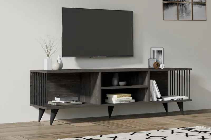Comodă TV Josef, Diverse culori, 160x40x49 cm - Antracit