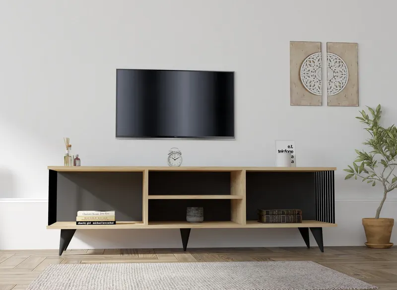 Comodă TV Josef, Diverse culori, 160x40x49 cm - Sapphire
