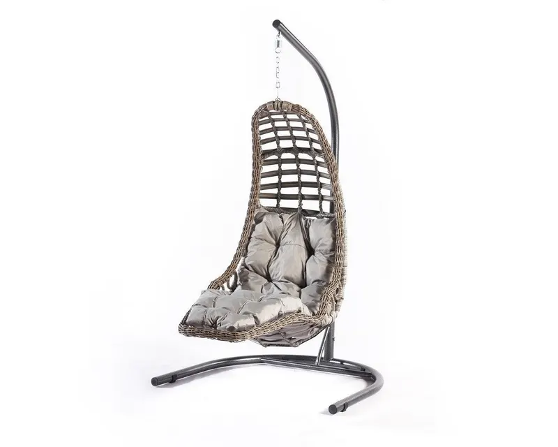 Balansoar de grădină Bodrum, Diverse culori, 120x106x214 cm - Gri