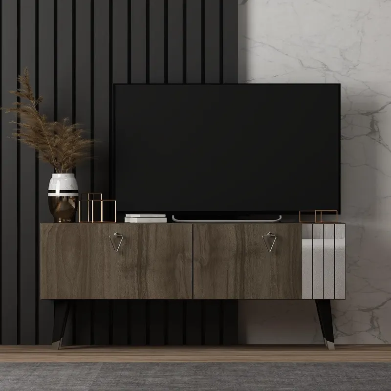 Comodă TV Tarab, Diverse culori, 120x30x50 cm - Nuc