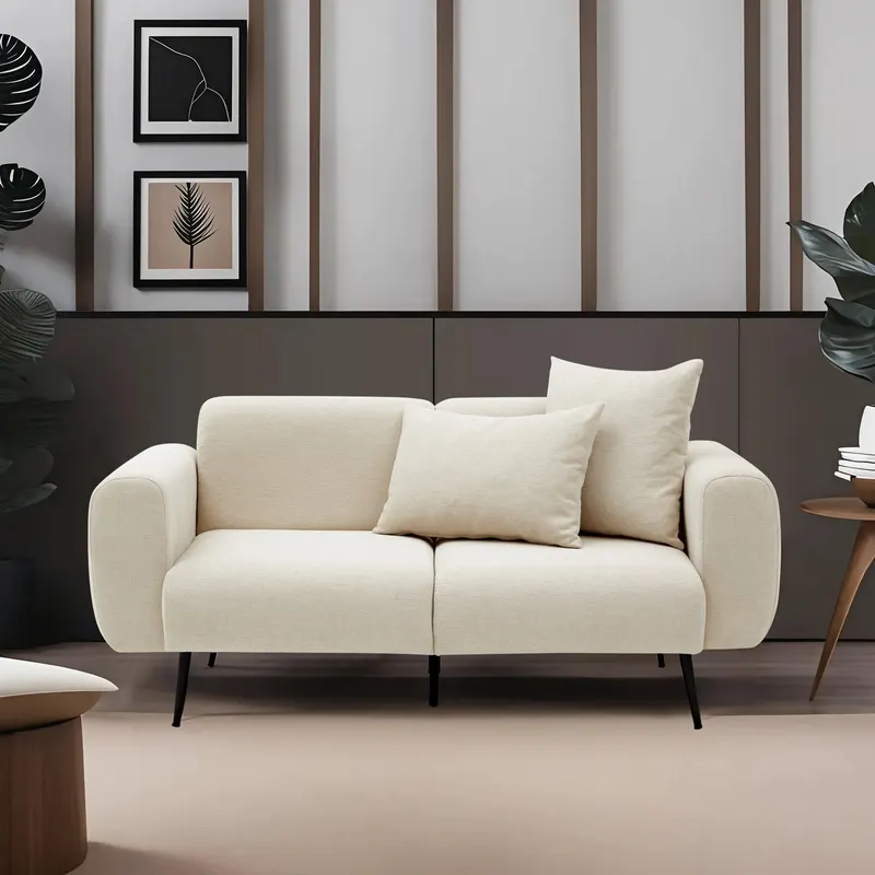 Canapea fixă Side, Diverse culori, Diverse configurații, Diverse dimensiuni - Crem / 2 locuri / 171x82x77 cm