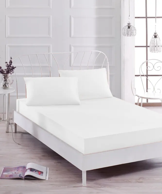 Set Lenjerie Düzboya, Diverse culori, Diverse configurații, Diverse dimensiuni - Alb / 3 bucăți / 160x200 cm