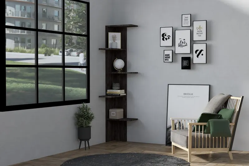 Bibliotecă Bled, Diverse culori, Diverse dimensiuni - Antracit / 40x24x160 cm