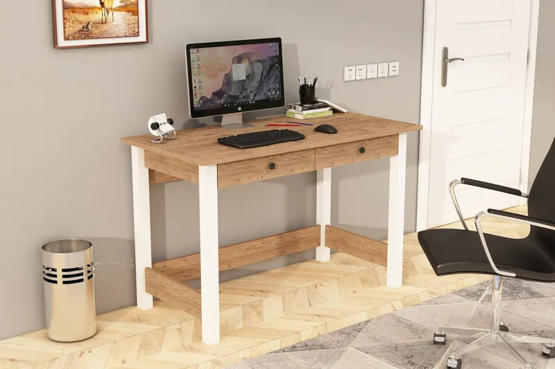 Birou Paris, Diverse culori, Diverse dimensiuni - Pin atlantic - Alb / 120x60x77 cm