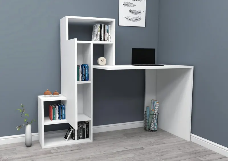 Birou Irmak, Diverse culori, Diverse dimensiuni - Alb / 139x119x55 cm